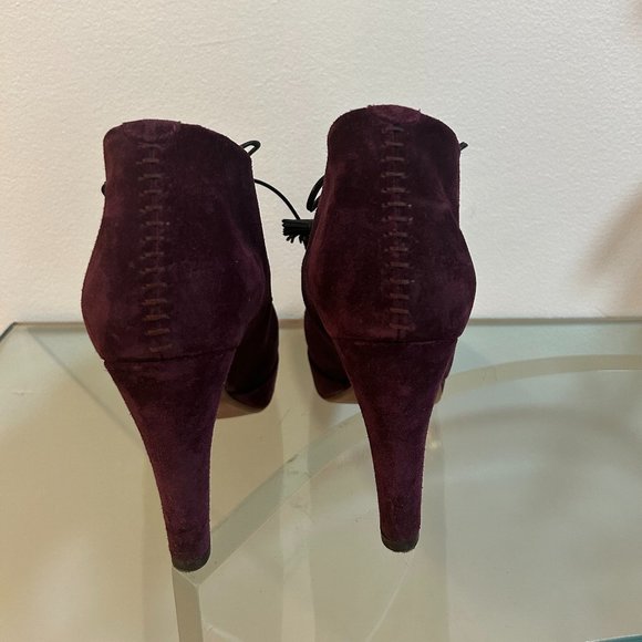 Rag & Bone Lovell Suede Leather Lace Up Ankle Boot Size 37 - Picture 5 of 5